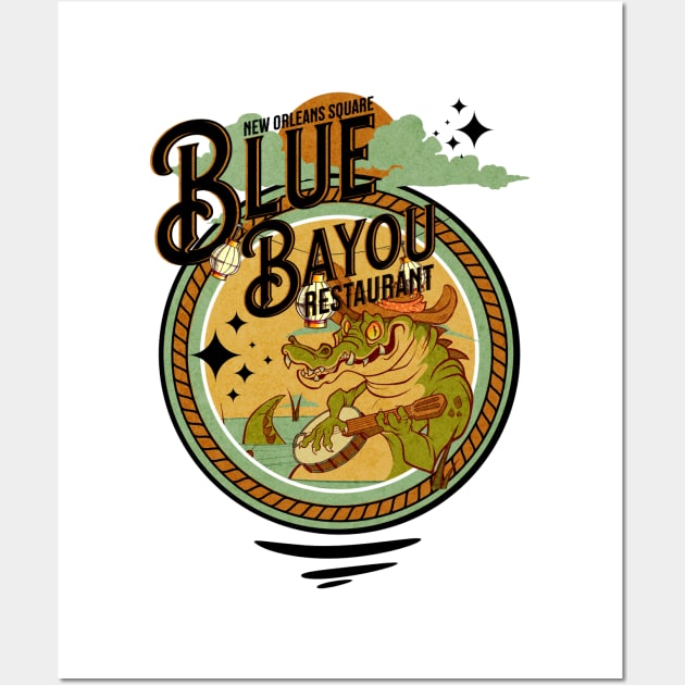 Blue Bayou Restaurant New Orleans Square Bar Lounge California Wall Art by Joaddo